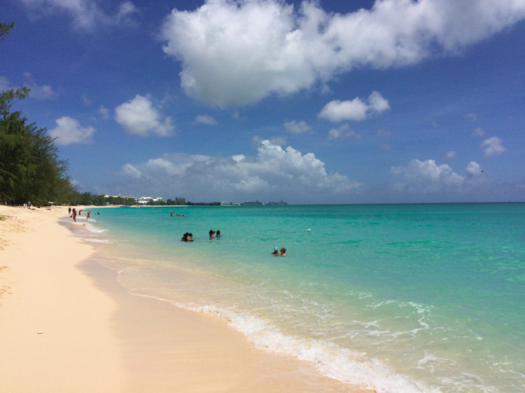 Seven Mile Beach on Grand Cayman Island. 