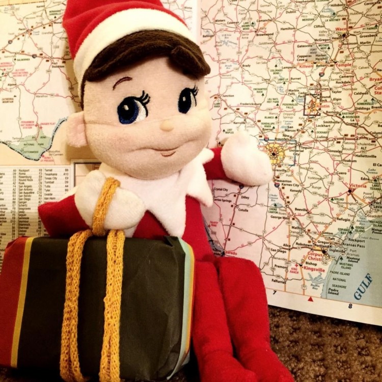 Traveling Elf on the Shelf will use Santa tracker to make his way back to your family. 