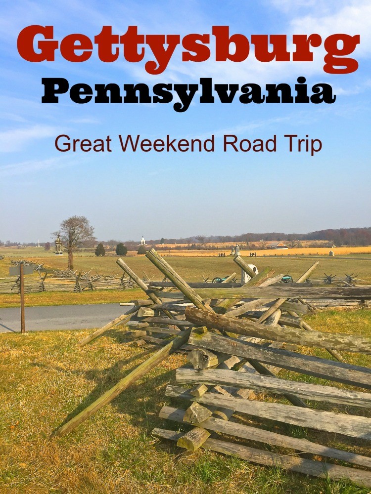 Visiting the Civil War battlefields and town in Gettysburg, Pennsylvania makes a great road trip