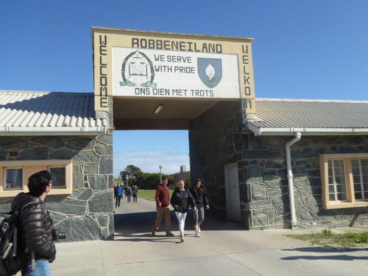 Robben Island, the prison where Nelson Mandela was held for nearly two decades, in South Africa.