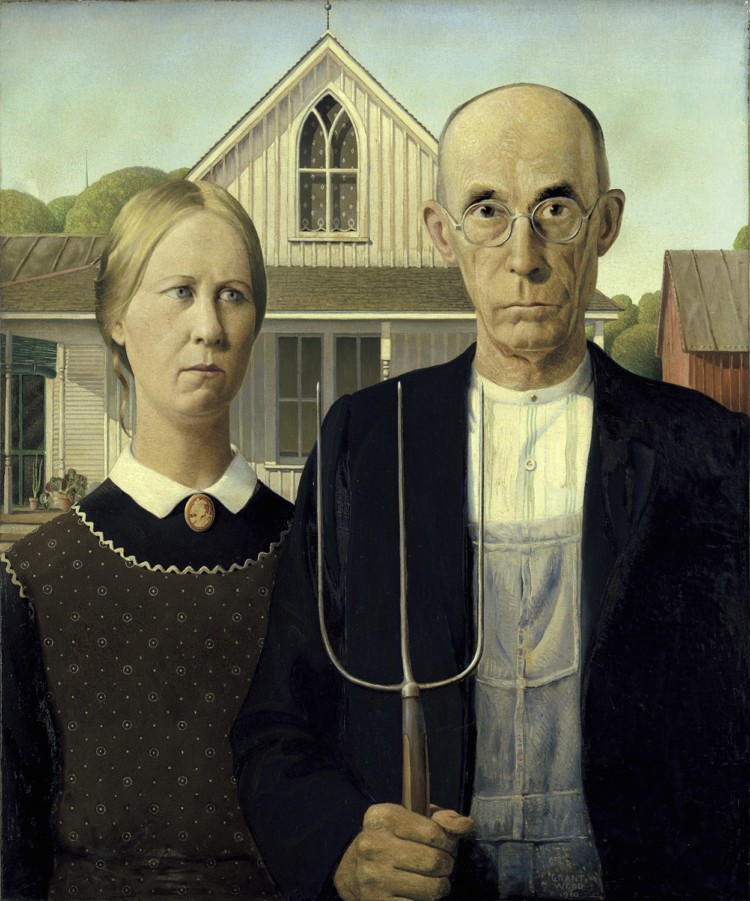 "American Gothic" is one of the masterpieces on exhibit at the Art Institute of Chicago.