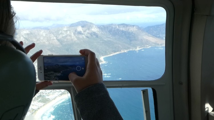 Things to do with kids in Cape Town, South Africa: Helicopter tour