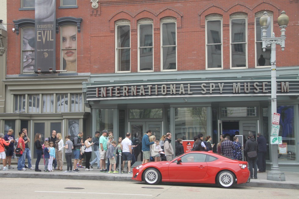 Prepare for crowds at the International Spy Museum during a family trip to Washington DC.