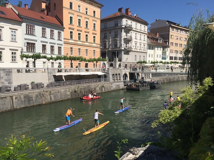 Reasons to visit Ljubjana, Slovenia include enjoying city canals.