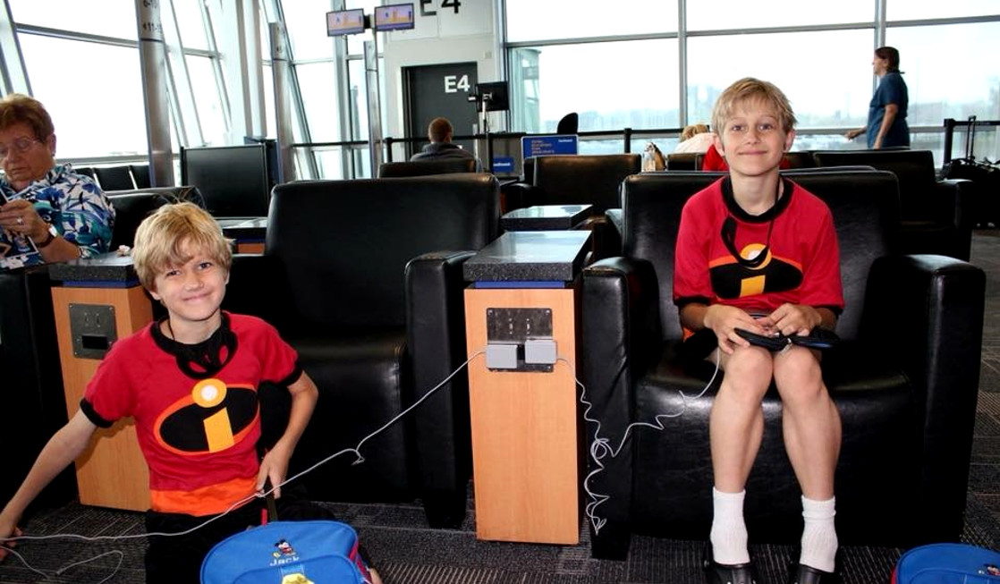 Charging electronics in an airport is an important tween traveling tip. 