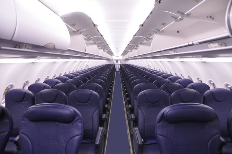 Low cost airlines, like Spirit, offer more rows and less leg room to keep costs down. 