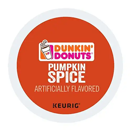 Dunkin' Donuts Pumpkin Spice Coffee ground single serve capsules for Keurig K-Cup pod brewers