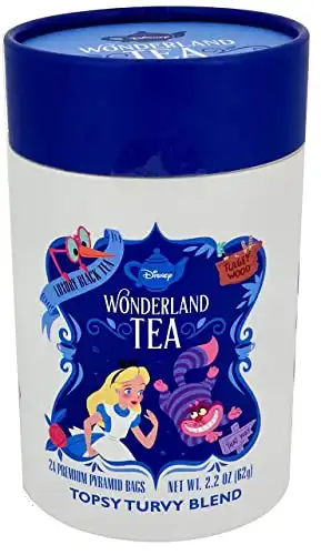 Disney Parks Exclusive - Alice in Wonderland Luxury Black Tea - Topsy Turvy Blend - 24 Bags