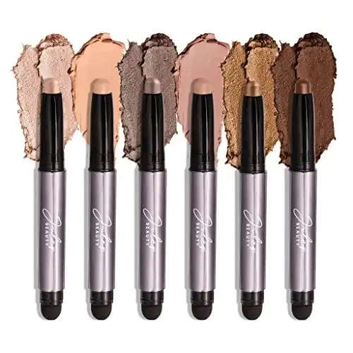 Julep Eyeshadow 101 Neutral Palette Creme-to-Powder 6 Piece Matte & Shimmer Eyeshadow Set