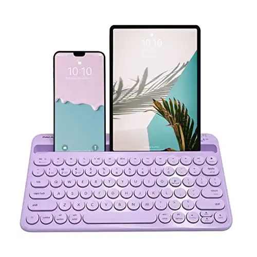 Macally Small Bluetooth Keyboard for Tablet and Phone