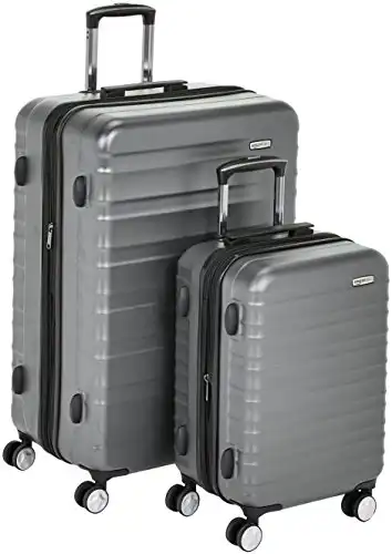 Amazon Basics Hardside Spinner Luggage with Built-In TSA Lock - 2-Piece Set