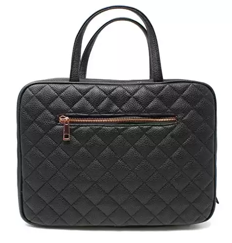 Ms Lovely Leather Toiletry Travel Bag