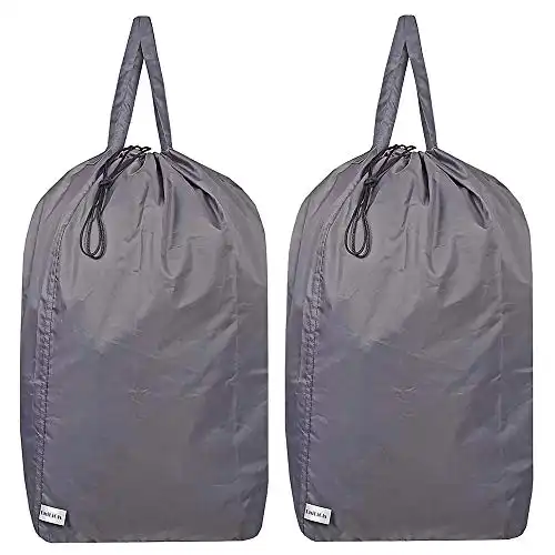 UniLiGis Washable Travel Laundry Bag with Handles and Drawstring