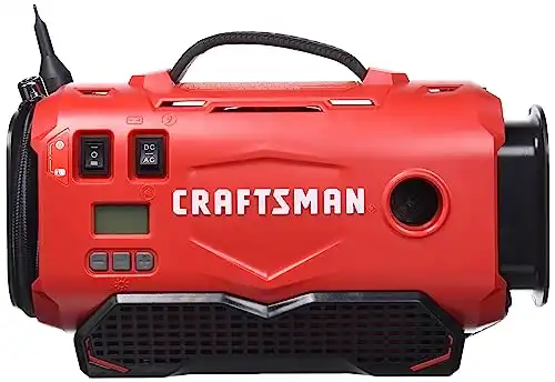 CRAFTSMAN V20 Tire Inflator, Compact and Portable