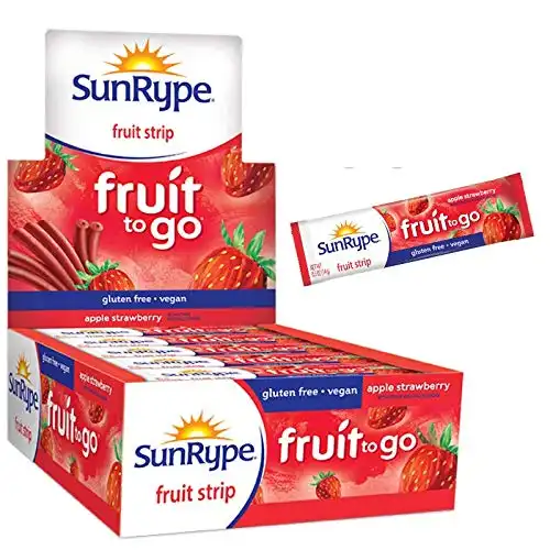 SunRype Fruit Snacks Apple Strawberry Fruit to Go Strips