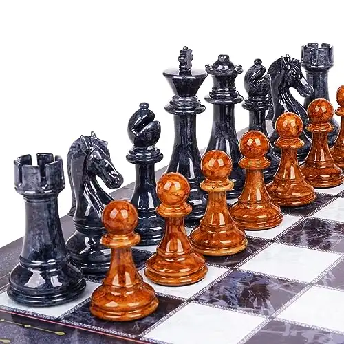 18.5" Large Chess Set for Adults Kids