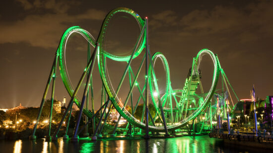 Incredible Hulk Coaster at Universal Orlando - SheBuysTravel