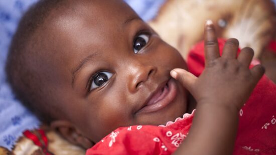 Cute African-American baby